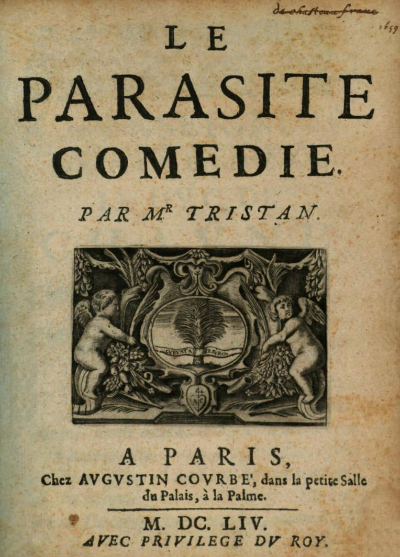 Couverture du livre 'Le Parasite' de Mr Tristan dit « Tristan l'Hermite